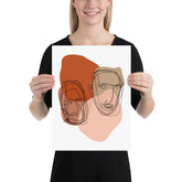 Multiples Abstract Line & Shape Mid Century Minimal Style Art Matte Poster, Poster, $ 33.00, A Moment Of Now™